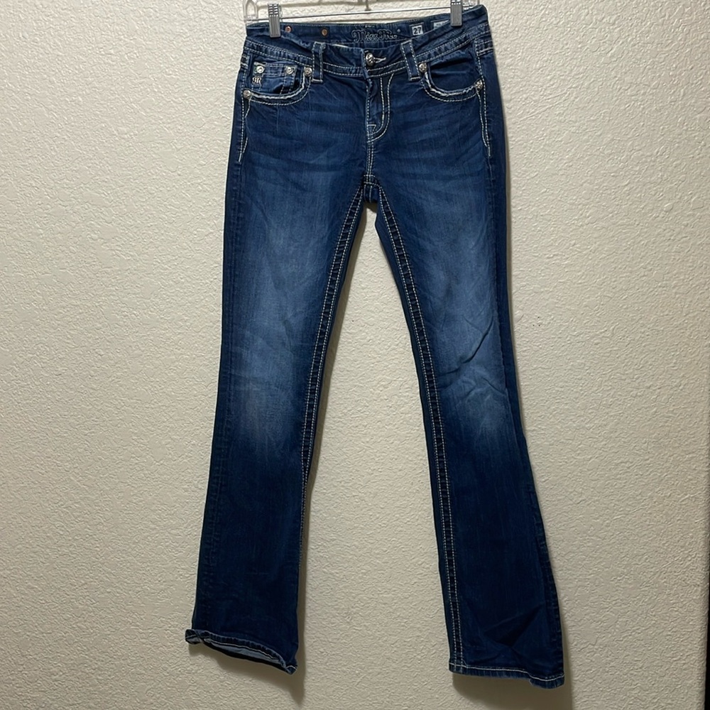 Miss Me Women's Boot Cut Jeans - Dark Blue